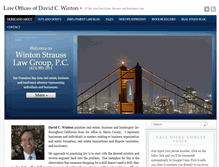 Tablet Screenshot of dcwintonlaw.com
